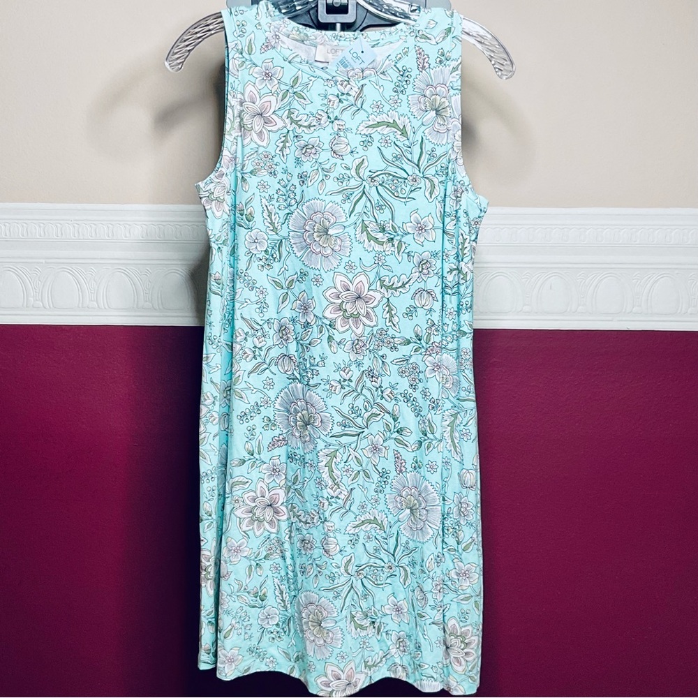 LOFT Outlet Dress Women’s Small Petite Sleeveless Floral - NWT